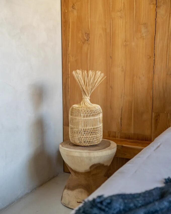 The Dumpling Floor Lamp - Pendant - Natural - S