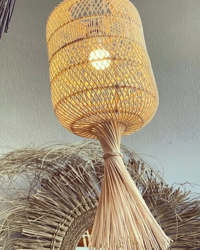 The Dumpling Floor Lamp - Pendant - Natural - M