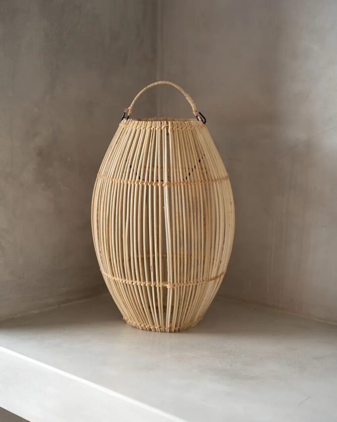 The Zuri Pendant Light - Natural Finish - Size S