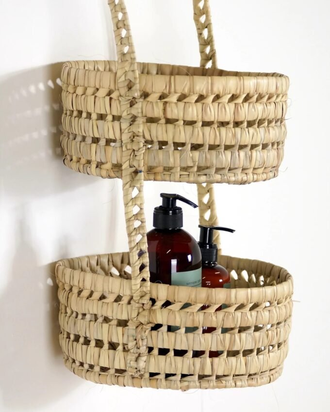 Palm Leaf Hanging Basket - 3 Tier