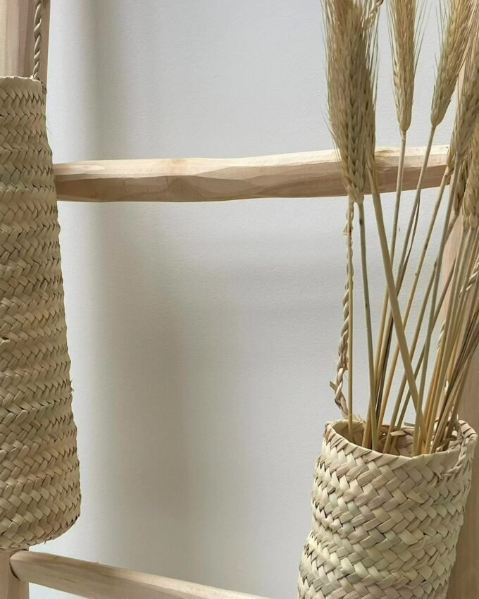 Palm Leaf Hanging Vase