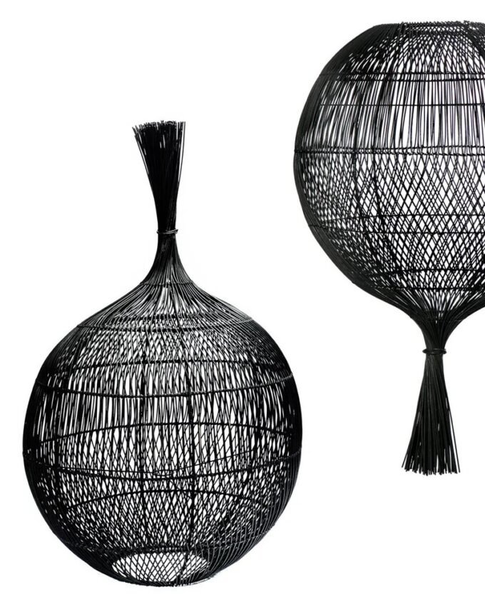 The Wonton Floor Lamp - Pendant - Black