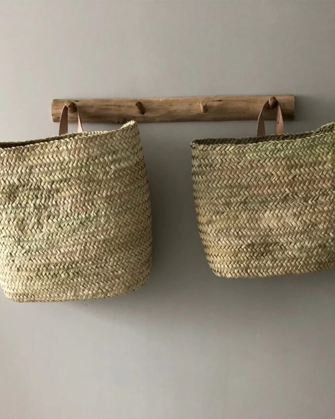 Palm Leaf Hanging Baskets